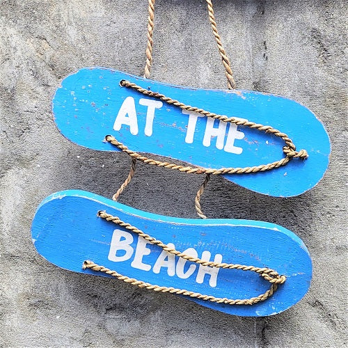 At The Beach Thongs Medium - Just-Oz