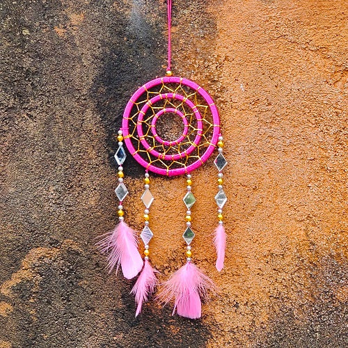 Triple Ring Mirror Dream Catcher