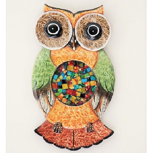 Owl Plaque Mosaic - Just-Oz