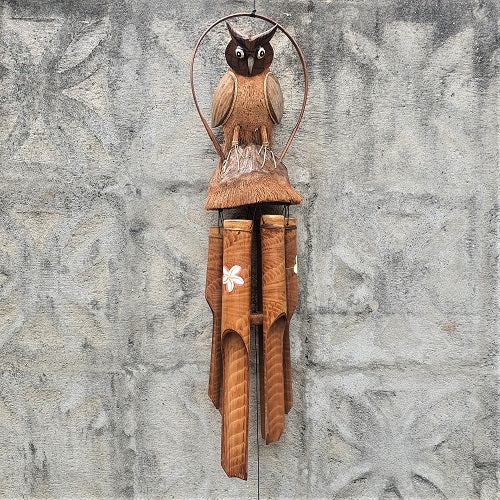 Bamboo Chime Owl - Just-Oz
