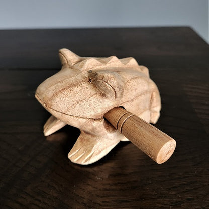 Musical Wooden Frog