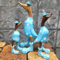 Wooden Duck Painted Flower - Just-Oz