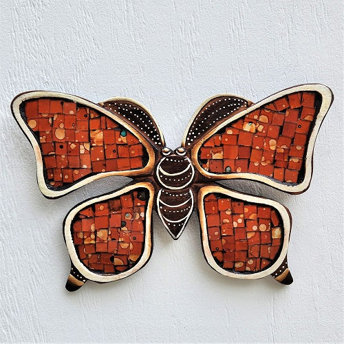 Wooden Butterfly Mosaic Wings