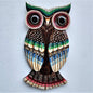 Owl Plaque Painted - Just-Oz