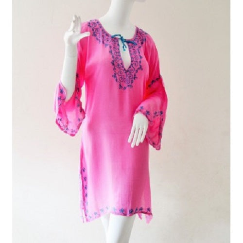 Pink & Turquoise Kaftan. - Just-Oz