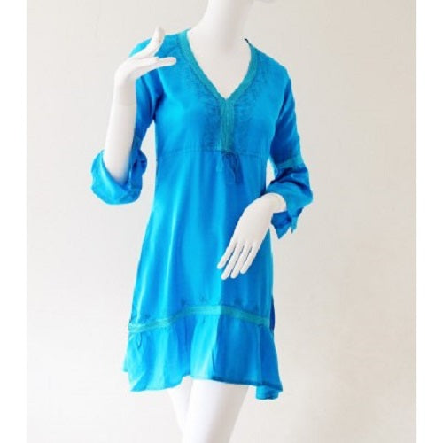 Blue Moroccan Kaftan. - Just-Oz