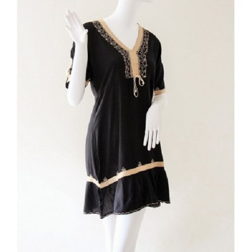 Black Moroccan Kaftan. - Just-Oz