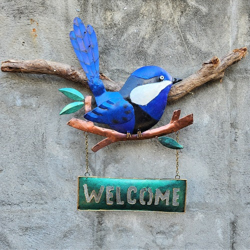 Blue Wren Welcome - Just-Oz