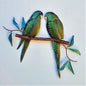 Budgies 2 On A Branch - Just-Oz