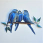 Budgies 3 On A Branch - Just-Oz