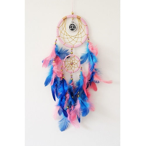 Zodiac Dream Catcher with Coloured Pendant - Just-Oz