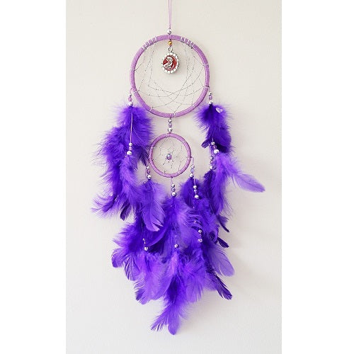 Zodiac Dream Catcher with Coloured Pendant - Just-Oz