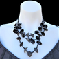 Necklace 3 Strand Bead and Shell