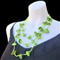 Necklace 3 Strand Bead and Shell
