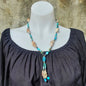 Necklace Snail Shell Spotted and Silver Beads - Just-Oz