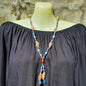 Necklace Snail Shell Spotted and Silver Beads - Just-Oz
