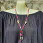 Necklace Snail Shell Spotted and Silver Beads - Just-Oz