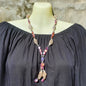 Necklace Snail Shell Spotted and Silver Beads - Just-Oz