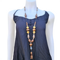Necklace Big Wood Bead