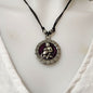 Necklace Pewter Zodiac Sign Round