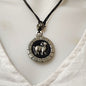 Necklace Pewter Zodiac Sign Round