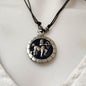 Necklace Pewter Zodiac Sign Round