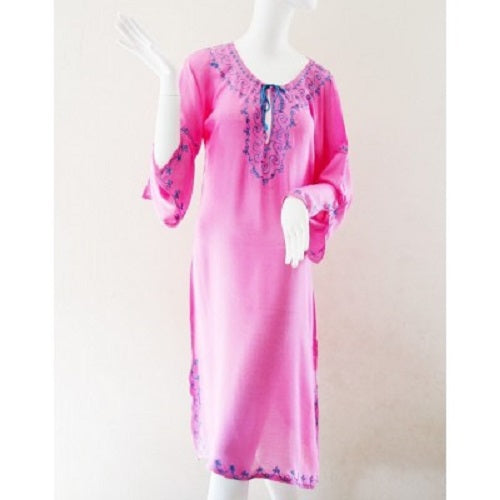 Pink & Turquoise Kaftan. - Just-Oz