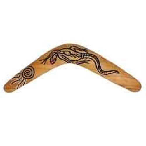 Burnt & Carved Boomerang - Just-Oz