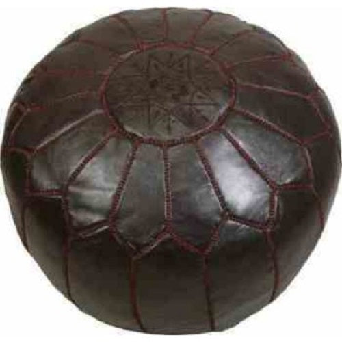 Moroccan Leather Pouffe. - Just-Oz