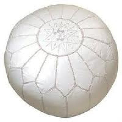 Moroccan Leather Pouffe. - Just-Oz