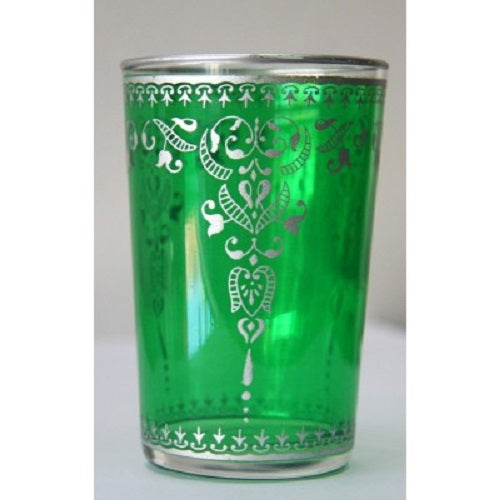 Green Moroccan Tea Glass. - Just-Oz