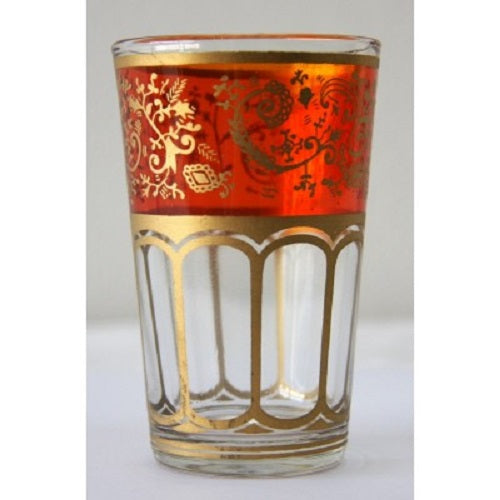 Orange Moroccan Tea Glass. - Just-Oz