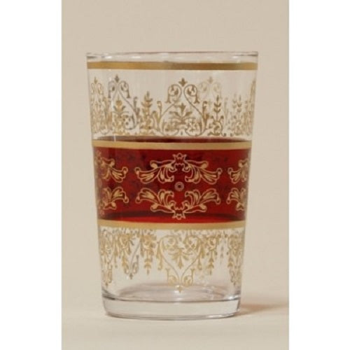 Red Moroccan Tea Glass. - Just-Oz